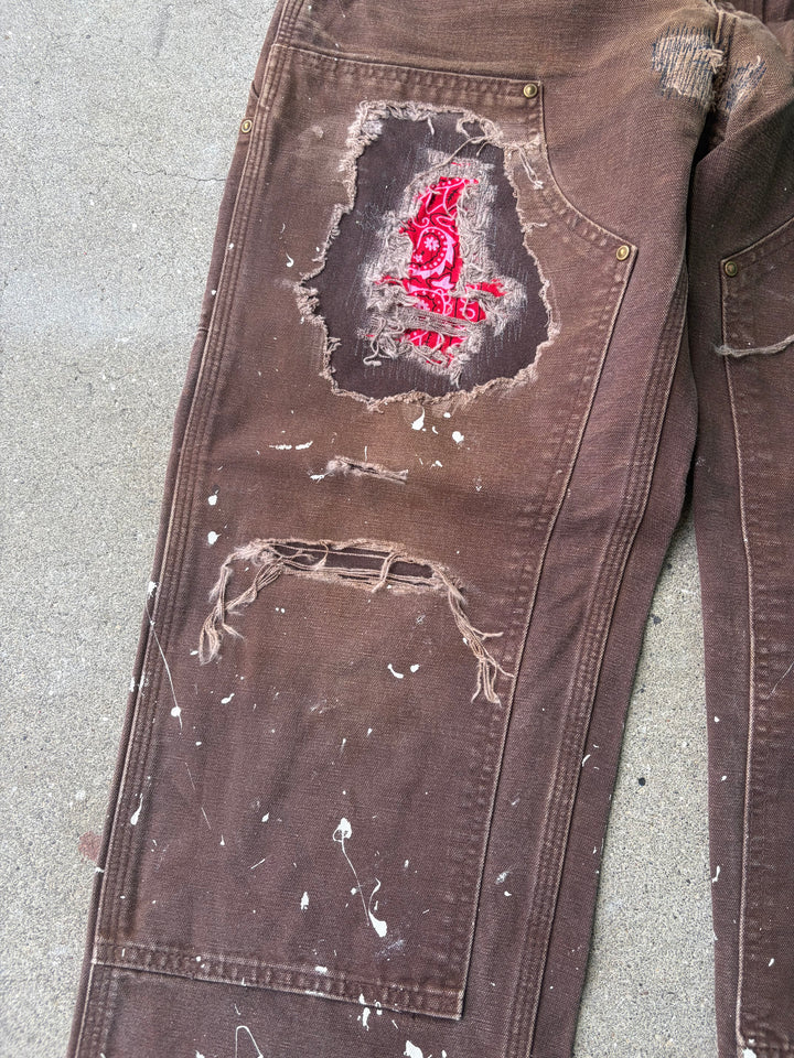 Carhartt Distressed Double Knee Pants W32 L32