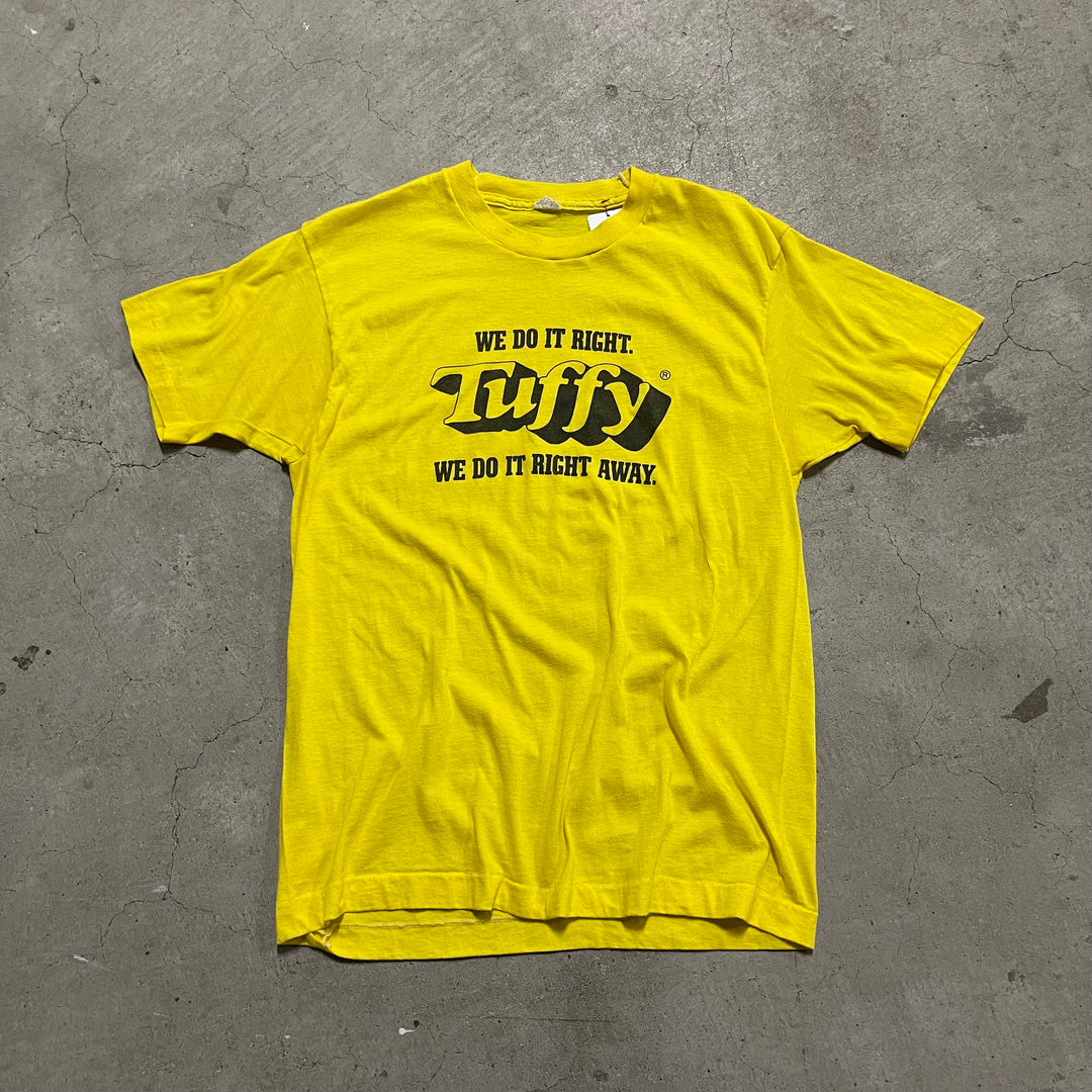 古着 USA製 80's スクリーンスターズ/TUFFY/ヴィンテージ シングルステッチ プリントTシャツ/サイズL