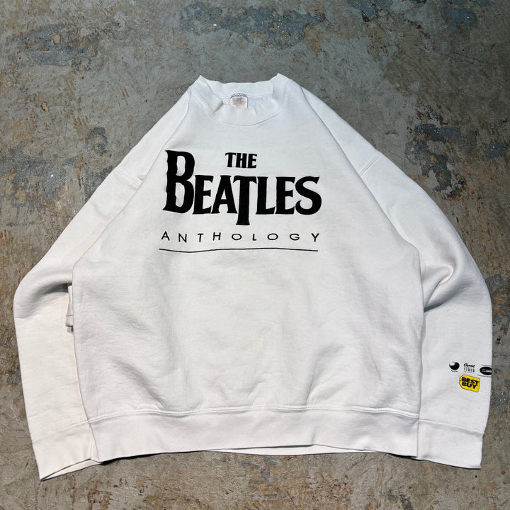 古着 USA製 90's FRUIT OF THE LOOM /フルーツオブザルーム/THE BEATLES ANTHOLOGY ANTHOLOGY/ザ ビートルズ アンソロジー/ クルーネックスウェット/ ヴィンテージ/ サイズXL