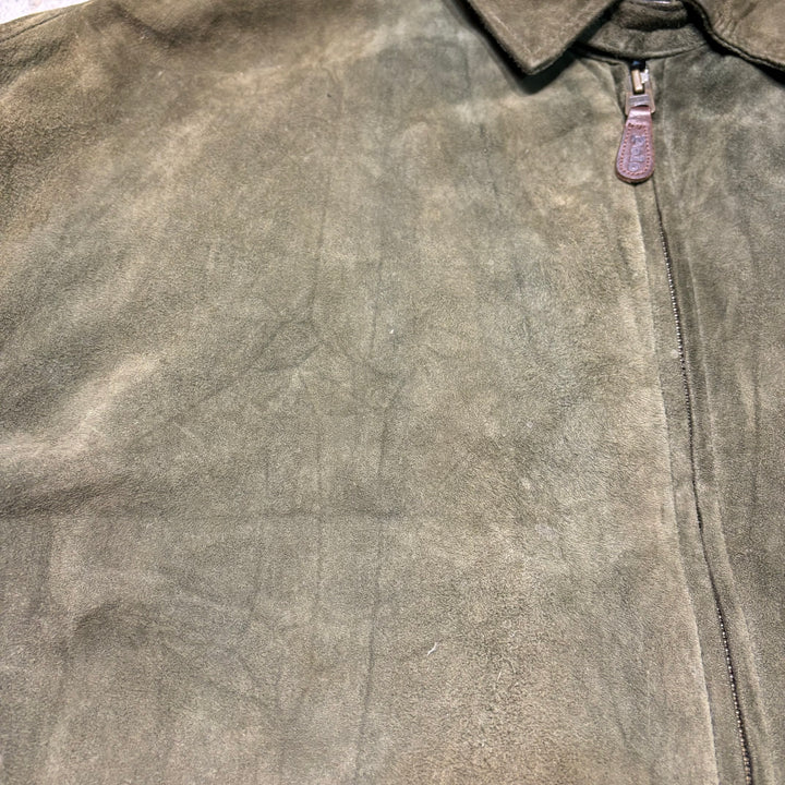 古着 90's~ POLO by Ralph Lauren/ ポロラルフローレン/ スウィングトップジャケット/ スウェード/ ヌバック/ サイズL
