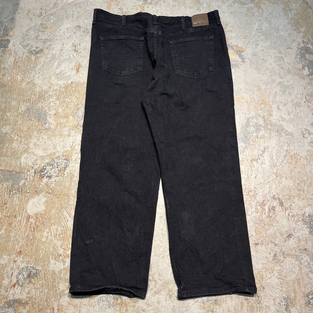 #4192 古着　Lee/リー/Black Denim Pants/ブラックデニムパンツ/RELAKED FIT/サイズ42×30