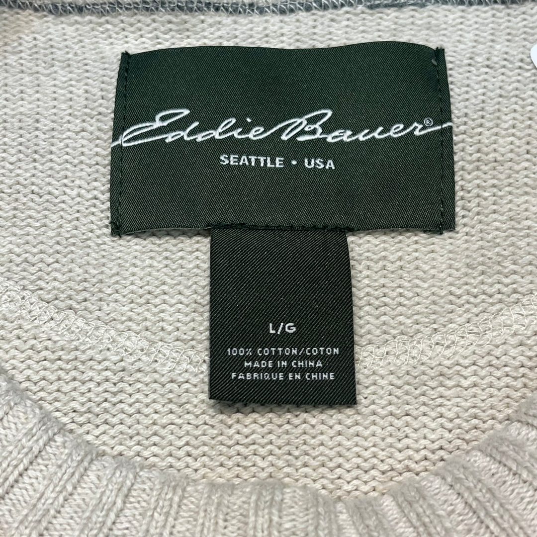 古着 Eddie Bauer/エディーバウアー/クルーネックニットセーター/サイズL