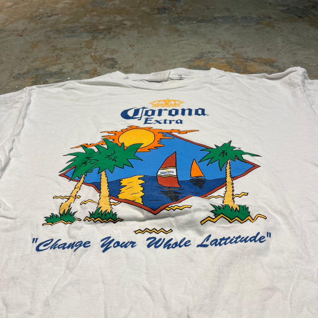 #4287 Unknow/short sleeve t-shirt Tee/シングルステッチ/半袖Tシャツ/90's/Corona Extra/サイズXL