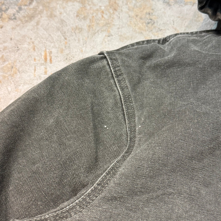 古着 USA製 Carhartt/ カーハート/ サンタフェジャケット/ ダック地/ 裏地キルティング/ 襟コーデュロイ/ サイズXL