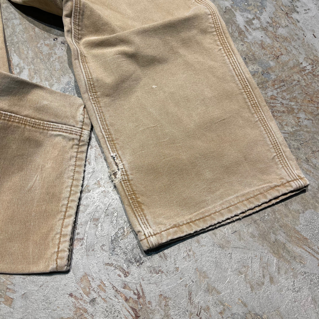 #1728 古着 Carhartt/カーハート/ Duck Painter Pants/ダック地 ペインターパンツ / ワークパンツ / 裏地チェック / サイズ36×34