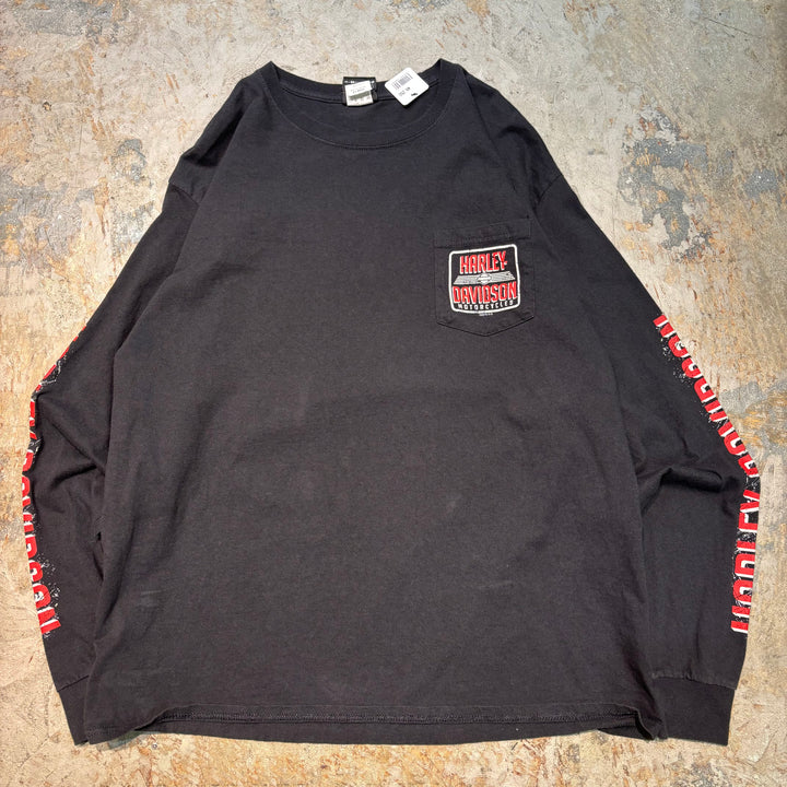 古着 Harley-Davidson/ハーレーダビッドソン/ プリントロングスリーブTシャツ/ サイズXL