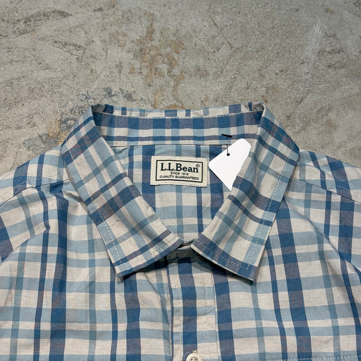 古着 L.L.Bean/ エルエルビーン/ 半袖シャツ/ チェック柄/ サイズXL相当