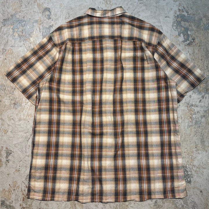 古着 Columbia/ コロンビア/ 半袖シャツ/ チェック柄/ サイズL