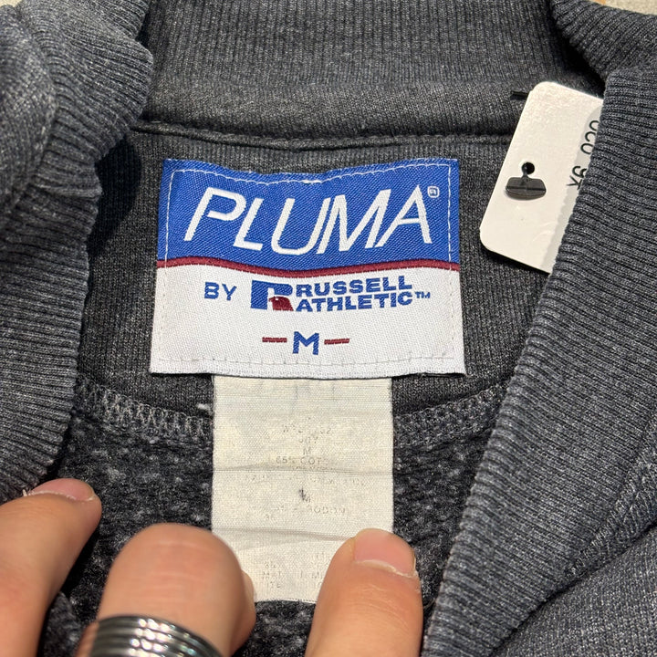古着 PLUMA by RUSSELL ATHLETIC/ プルーマバイラッセルアスレチック/ ブランククルーネックスウェット/ 無地/ サイズM