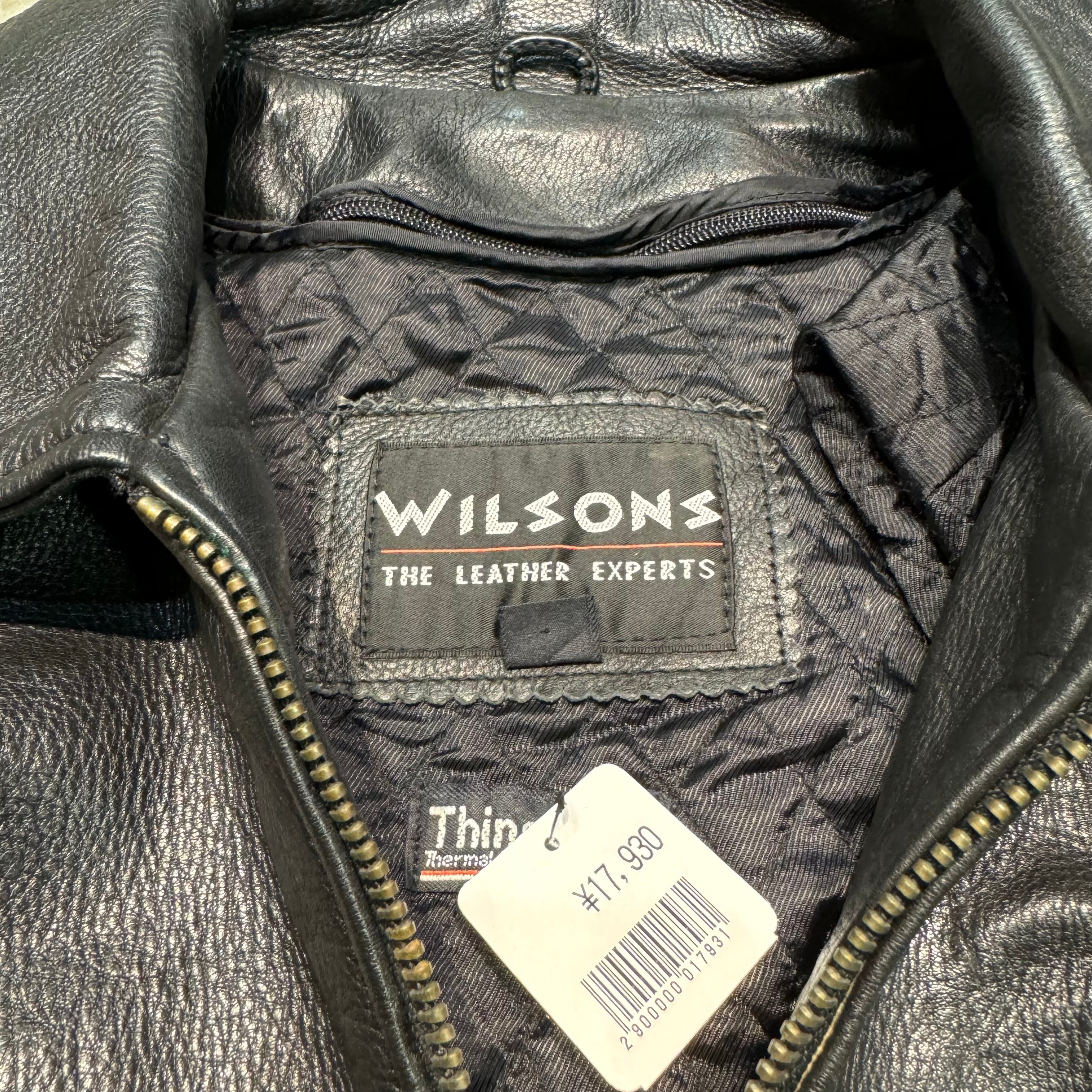 古着 WILSONS LEATHER/ ウィルソンレザー/ ジップアップレザー