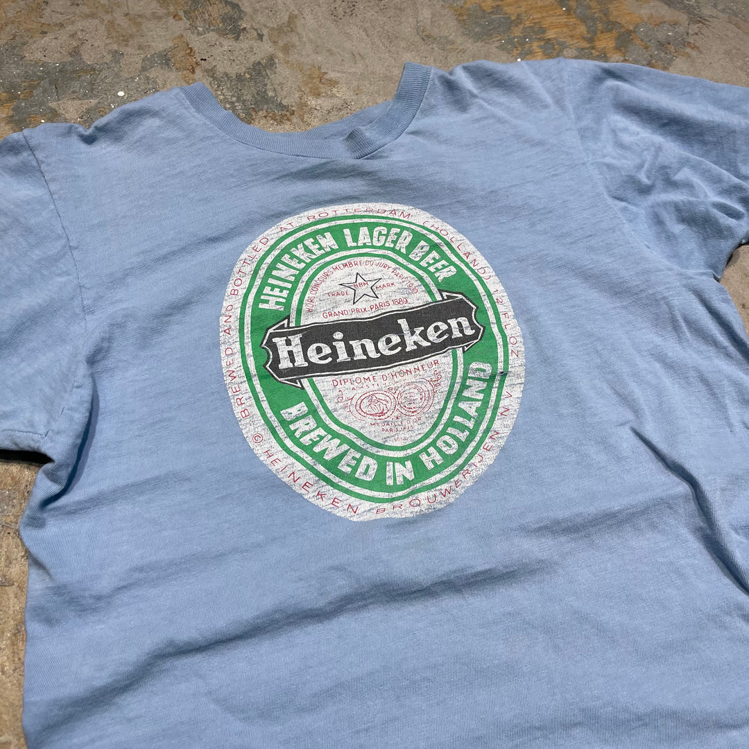 #4734 古着 Heineken ハイネケン/シングルステッチ ヴィンテージ Tシャツ/企業系/サイズs相当