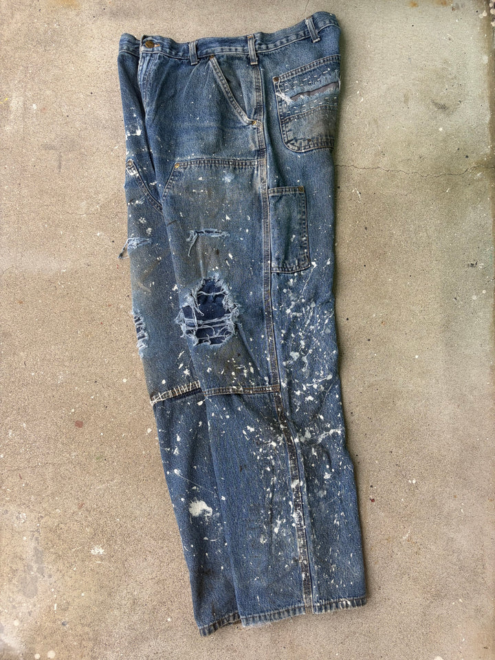 Carhartt Distressed Double Knee Denim Pants W34 L32