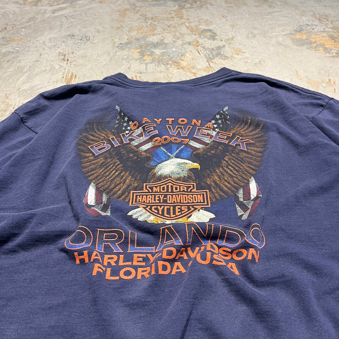 古着 Harley-Davidson/ハーレー ダビッドソン DAYTONA BIKE WEEK フロリダ州 オーランド イベントTシャツ サイズXL相当