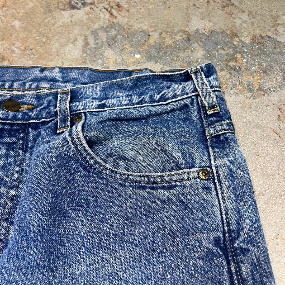 #4224 古着 Carhartt/カーハート / Denim Pants/デニムパンツ /ジーンズ / 裏地チェック/34×30