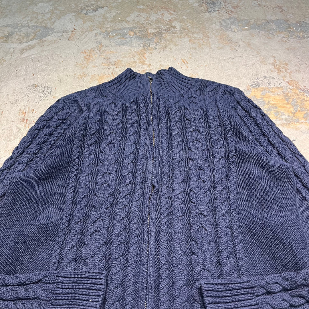 #3368 L.L.Bean/エルエルビーン/zip up knit/ジップアップニット/サイズXL相当