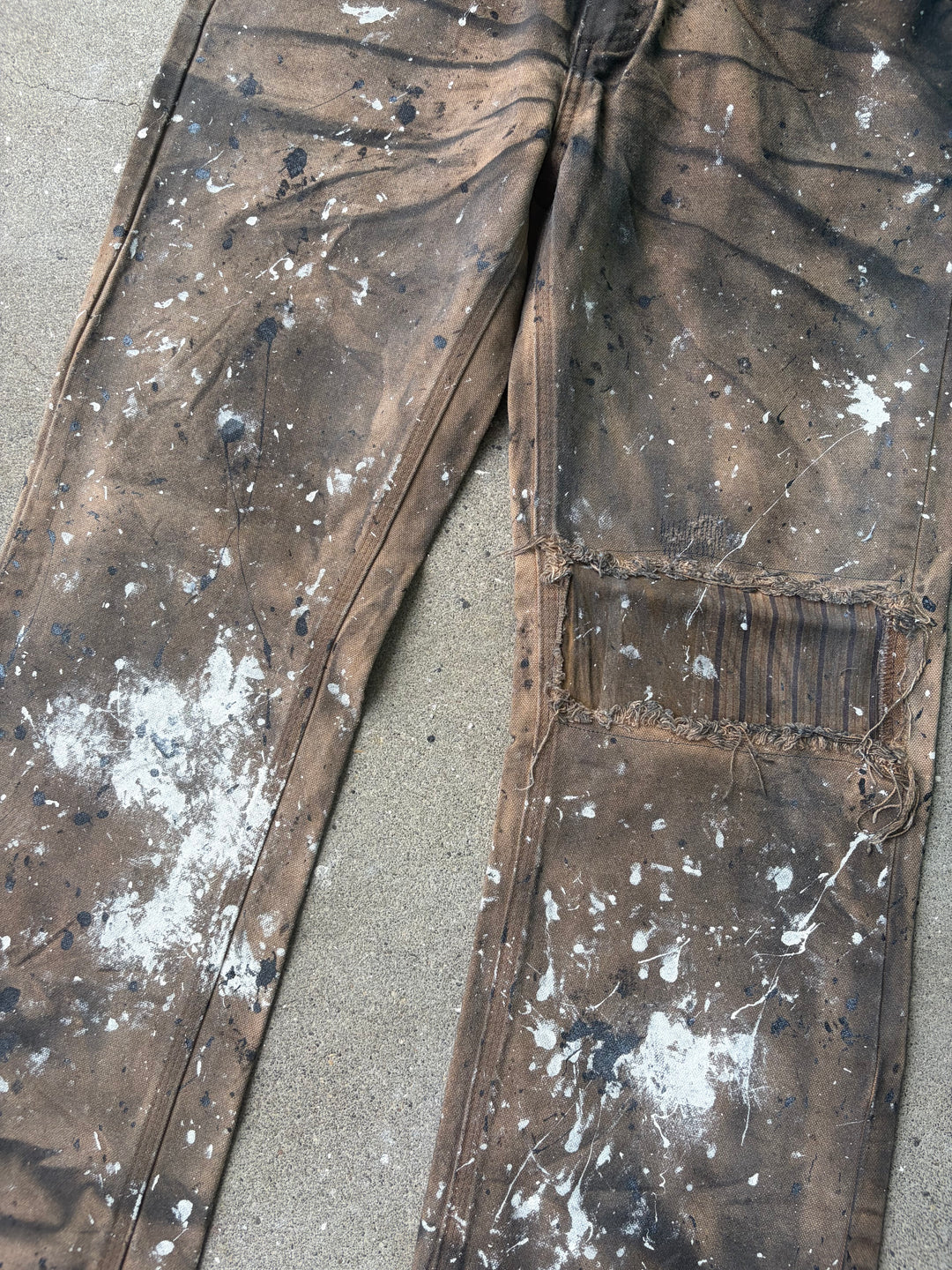 Carhartt Black Faded Duck Painter Pants W30 L30