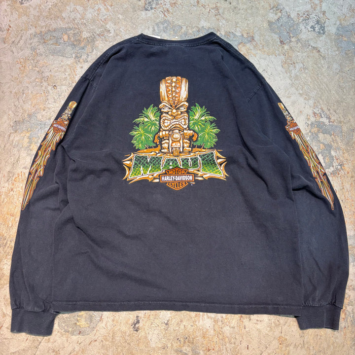 古着 Harley-Davidson/ハーレーダビッドソン/ プリントロングスリーブTシャツ/ サイズXL