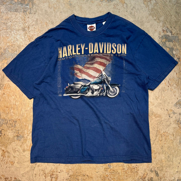 古着 USA製 Harley-Davidson/ハーレーダビッドソン/ プリントTシャツ/サイズL