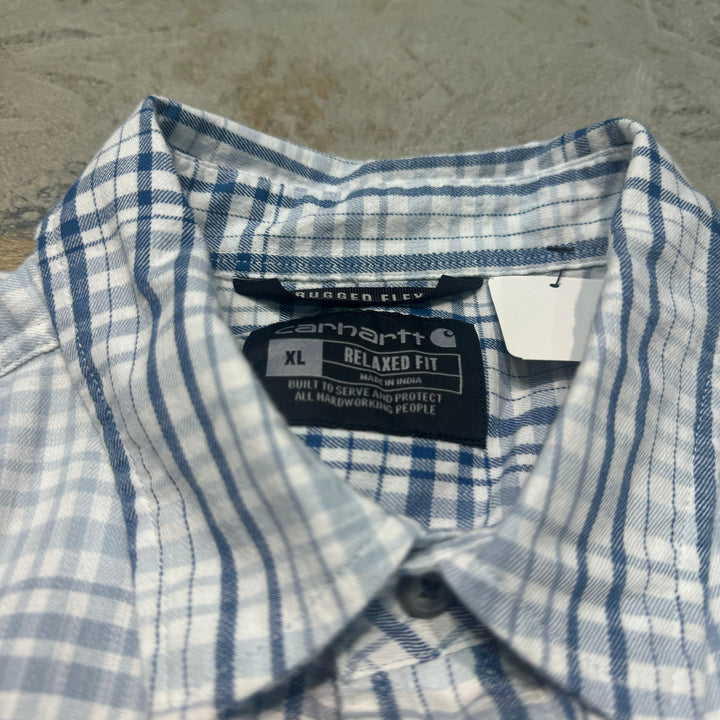 古着 carhartt/カーハート/ボタンダウン半袖シャツ/チェック柄/サイズXL