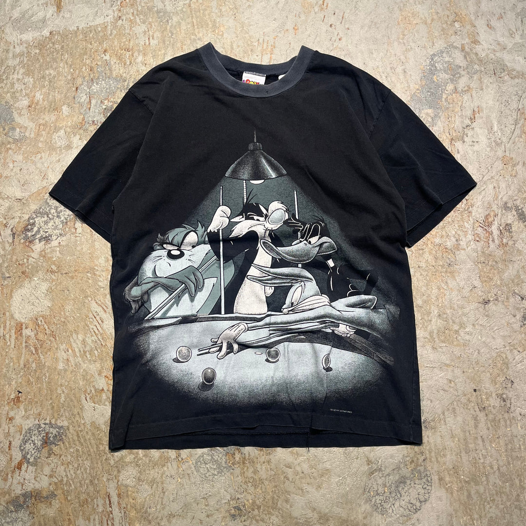 古着 90's ルーニーテューンズ/ワーナーブラザース/ヴィンテージ シングルステッチ Tシャツ/サイズM