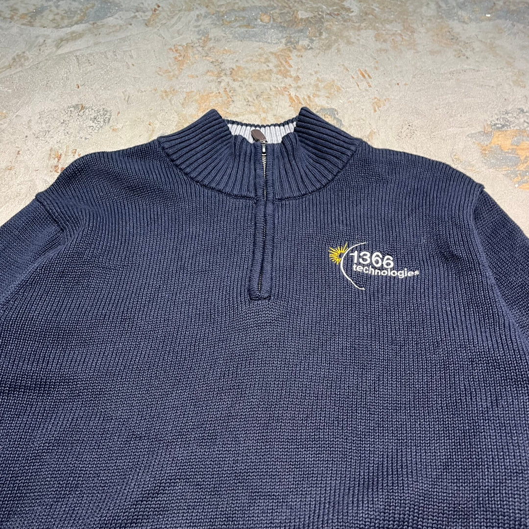 #3364 L.L.Bean/エルエルビーン/Half zip knit/ハーフジップニット/企業ロゴ/サイズ L