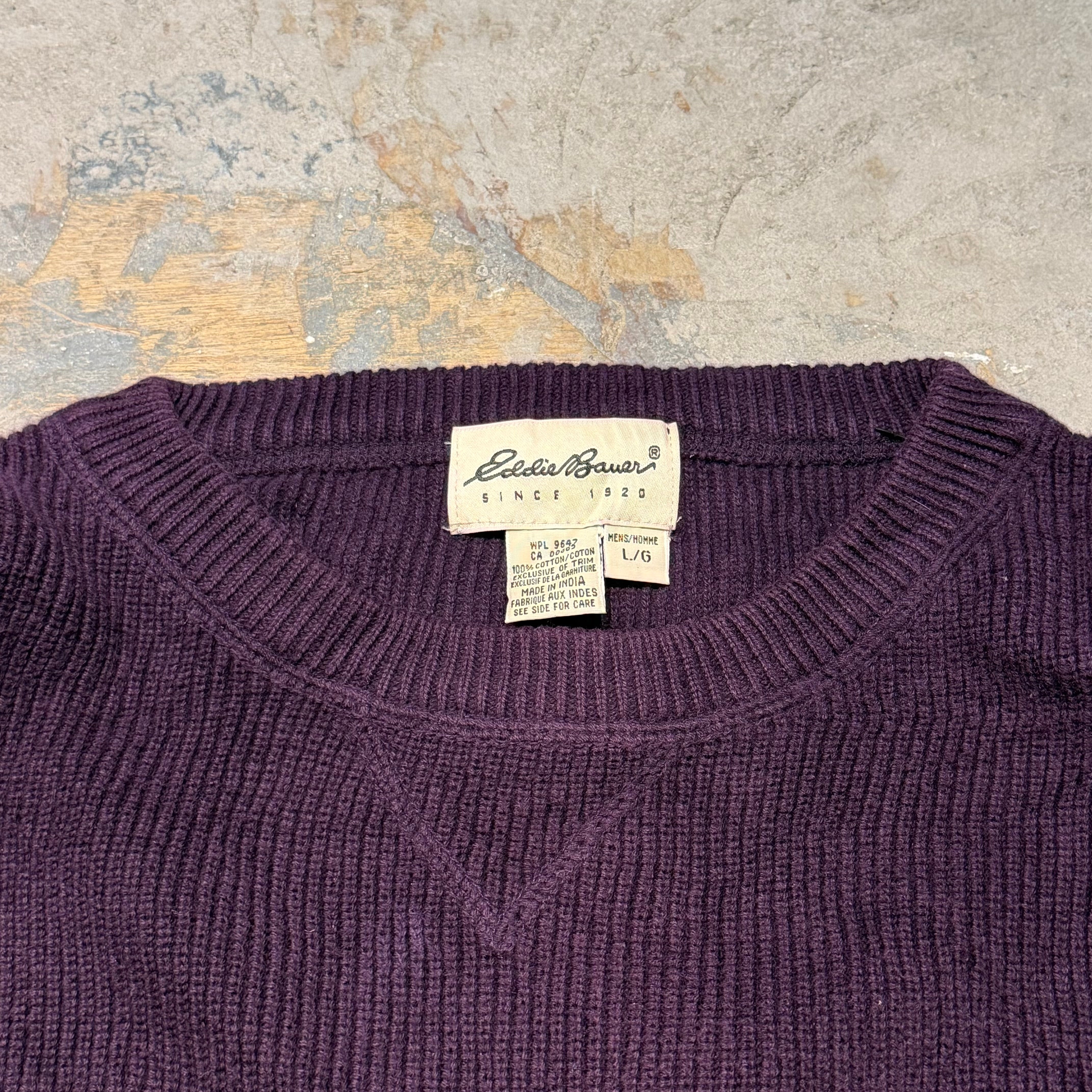 古着 90's~ Eddie Bauer/ エディーバウアー/ クルーネックニット