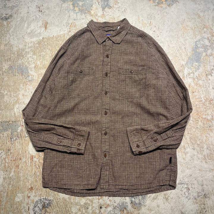 #4370 古着 Patagonia/パタゴニア/Short Sleeve Button Down Shirt/Check／チェック柄/サイズM