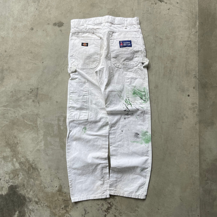 古着 Dickies×SHERWIN WILLIAMS/ディッキーズ× シャーウィン・ウィリアムズ/ ペインターパンツ / 企業ロゴ/ 実寸サイズ31×32