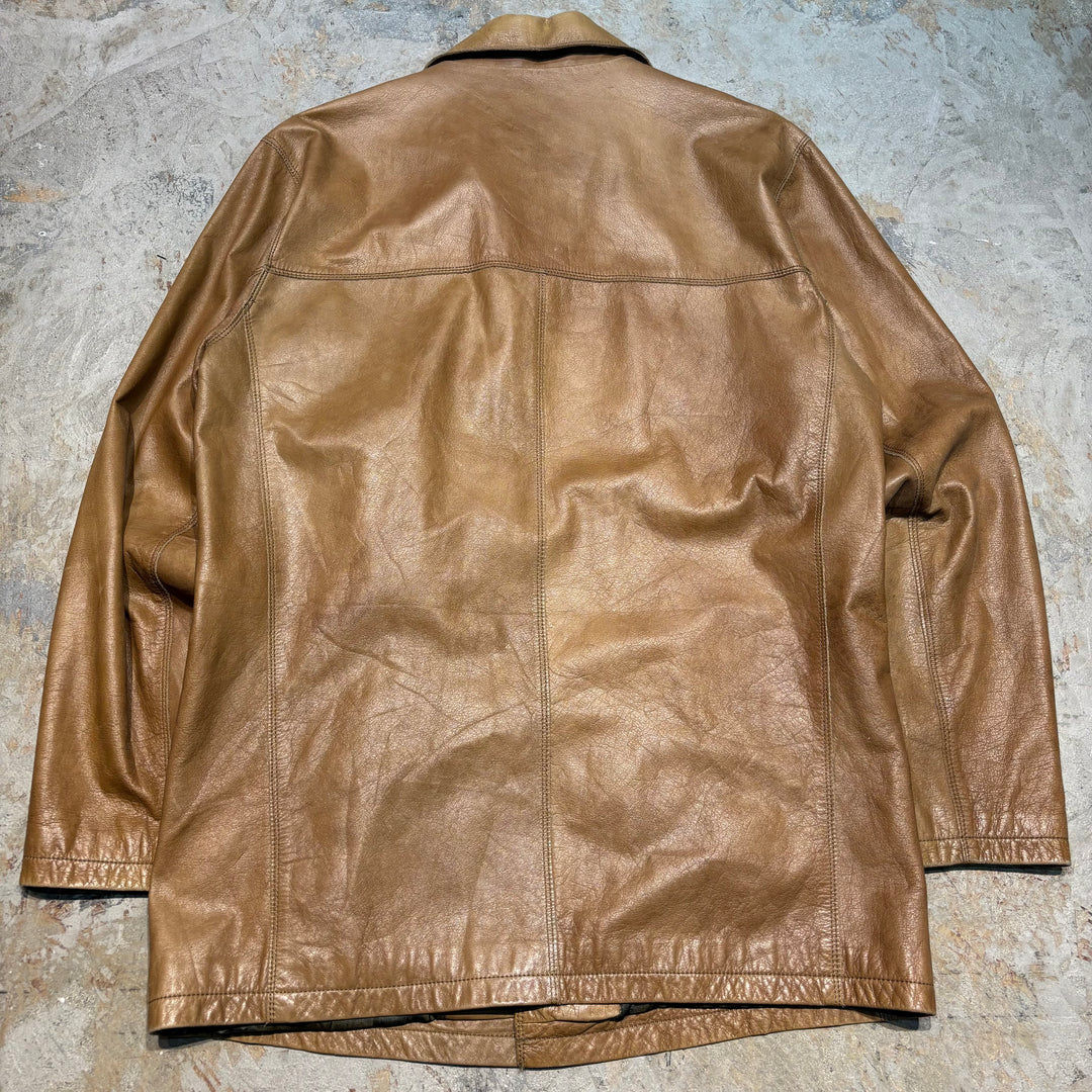 古着 WILSONS LEATHER/ ウィルソンズレザー/ 本革レザーハーフコート/ 牛革/ サイズM