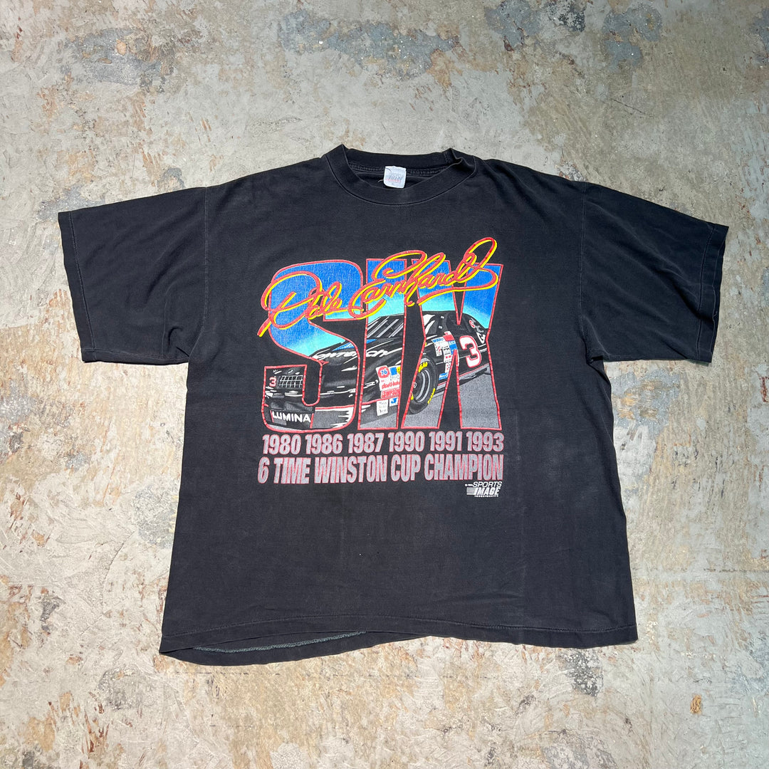 古着 USA製 94's デイル･アーンハート  / #6 / ウィンストン杯 優勝 / レーシング / ヴィンテージ シングルステッチ プリントTシャツ/サイズXL