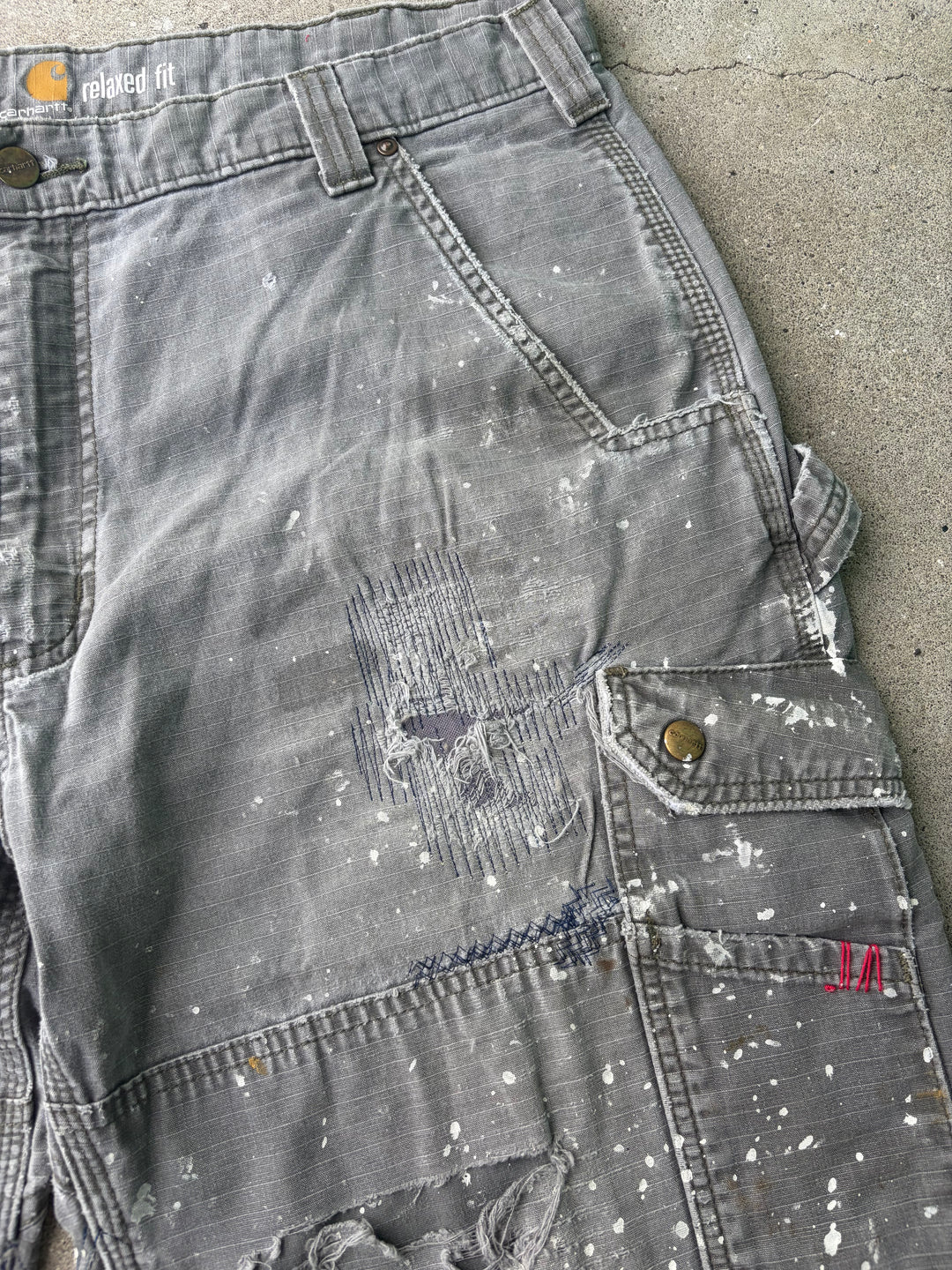 Carhartt Distressed Baggy Cargo Shorts W38