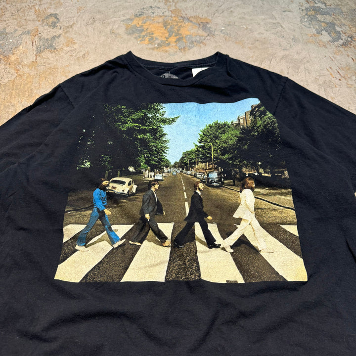 古着 BEATLES/ビートルズ/Abbey Road/アビーロード/アーティストプリントTシャツ/サイズXL