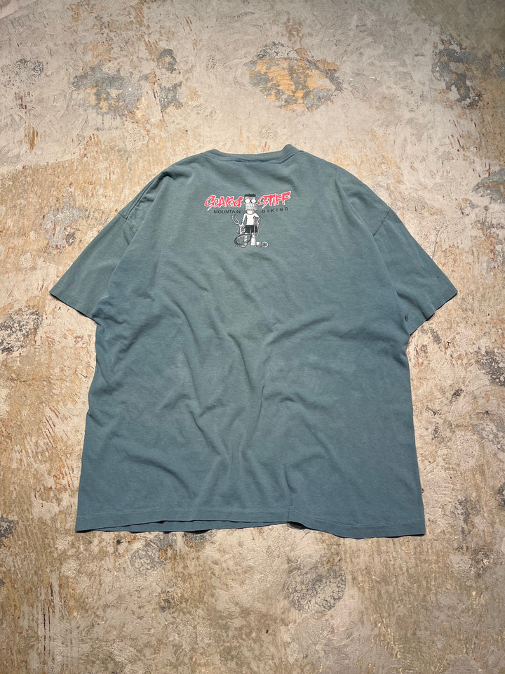 #MA113 古着 USA製 95's SCARED STIFF mountain biking/怖いマウンテンバイク/ヴィンテージ シングルステッチ Tシャツ/サイズXL