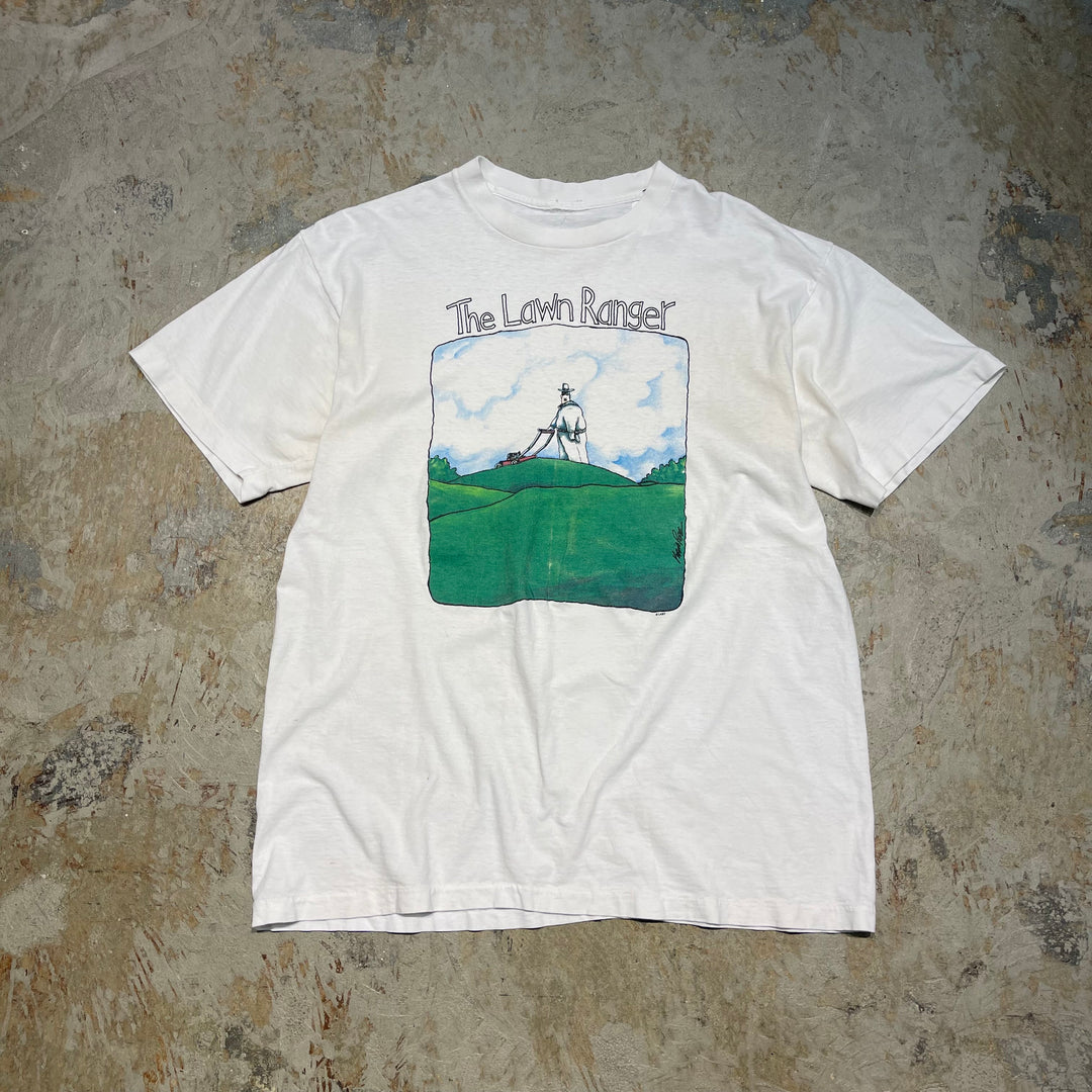 古着 USA製 90's USAVINTAGE / THE LAWN RANGER / アート / ヴィンテージ シングルステッチ プリントTシャツ/サイズXL-XXL