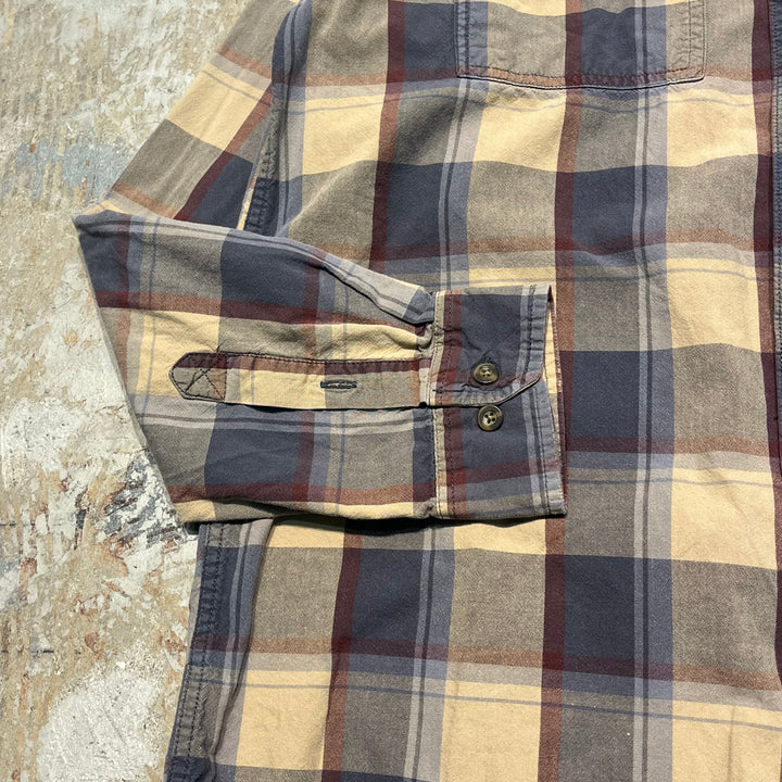 #4366 古着 Carhartt/カーハート/Long Sleeve Button Down Shirt/長袖ボタンダウンシャツ/チェック柄/サイズL