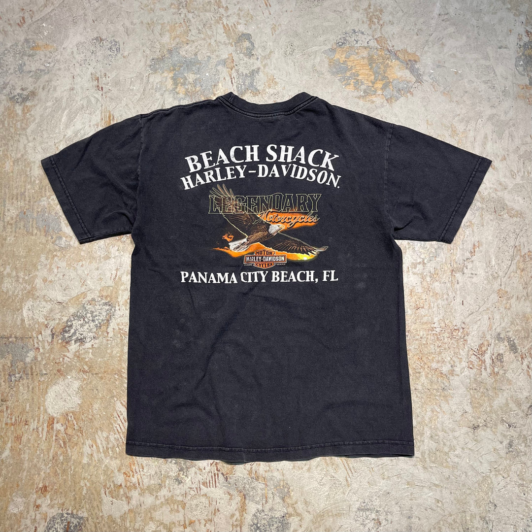 古着 USA製 Harley-Davidson/ハーレー ダビッドソン / フロリダ州パナマ･シティ･ビーチ ストア/ プリントTシャツ / サイズL相当