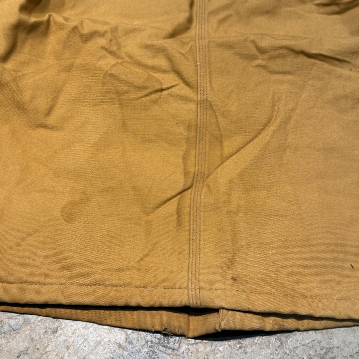 古着 USA製 90's~ Carhartt/ カーハート/ ミシガンチョアコート/ ダック地/襟コーデュロイ/裏地ブランケット/ サイズM相当