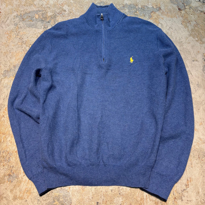 古着 POLO by Ralph Lauren/ ポロ バイ ラルフローレン/ ハーフジップニットセーター/ サイズM