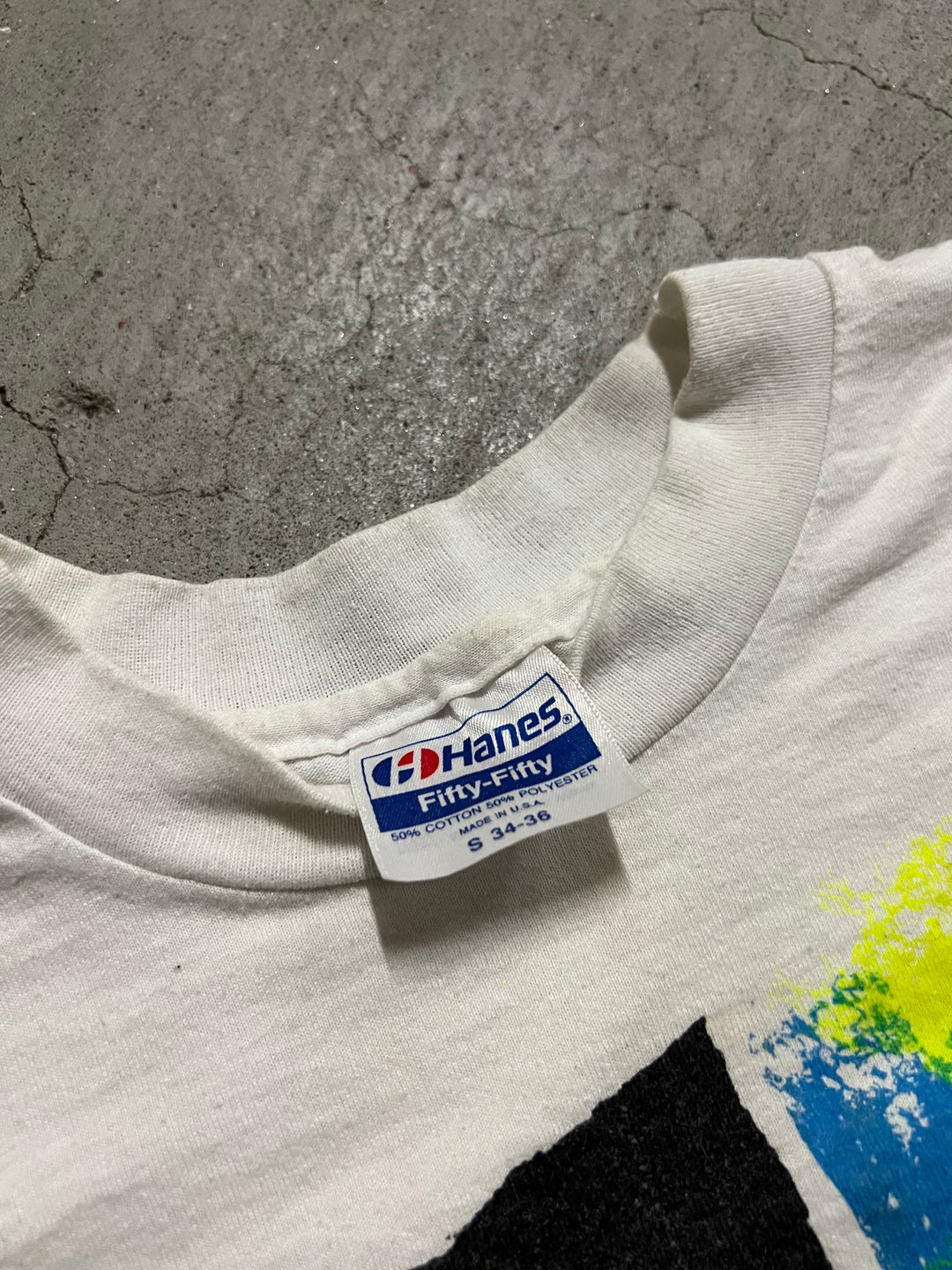 #MA62 古着 USA製 89's~ ヘインズ/ニュー･キッズ･オン･ザ･ブロック/ヴィンテージ シングルステッチ プリント Tシャツ/サイズS