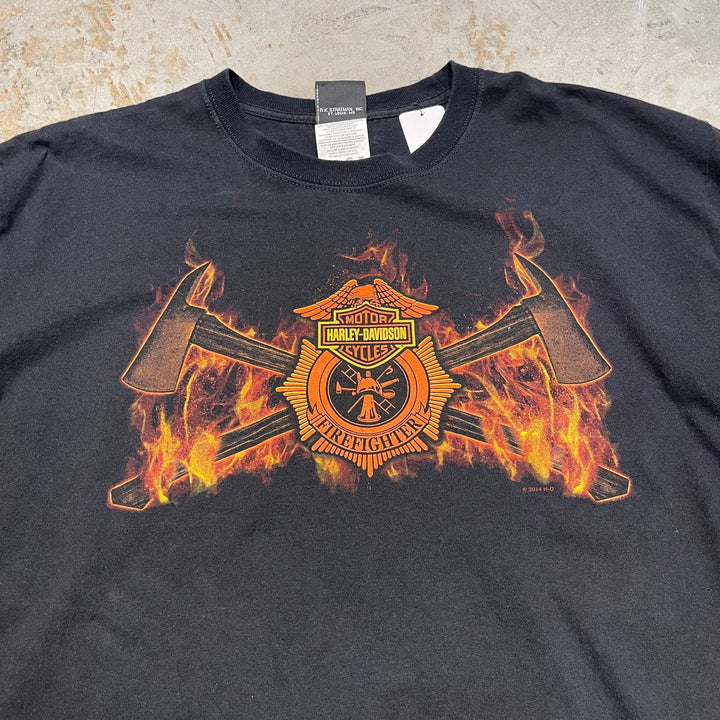 古着 Harley-Davidson/ハーレーダビッドソン/バージニアビーチ/プリントTシャツ/サイズXL
