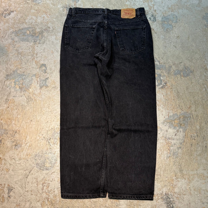 古着 カナダ 99's Levi's/ リーバイス/ ブラックデニムパンツ/ 550/ 実寸サイズ33×28