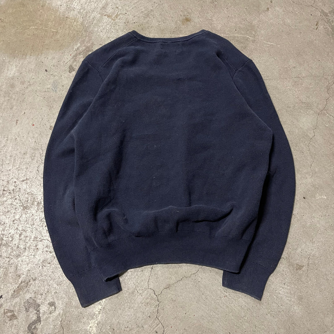 #3704古着 POLO by Ralph Lauren/ラルフローレン /PIMA Cotton knit V Neck Sweatrer/ピマコットンニット Ｖネックセーター/サイズL