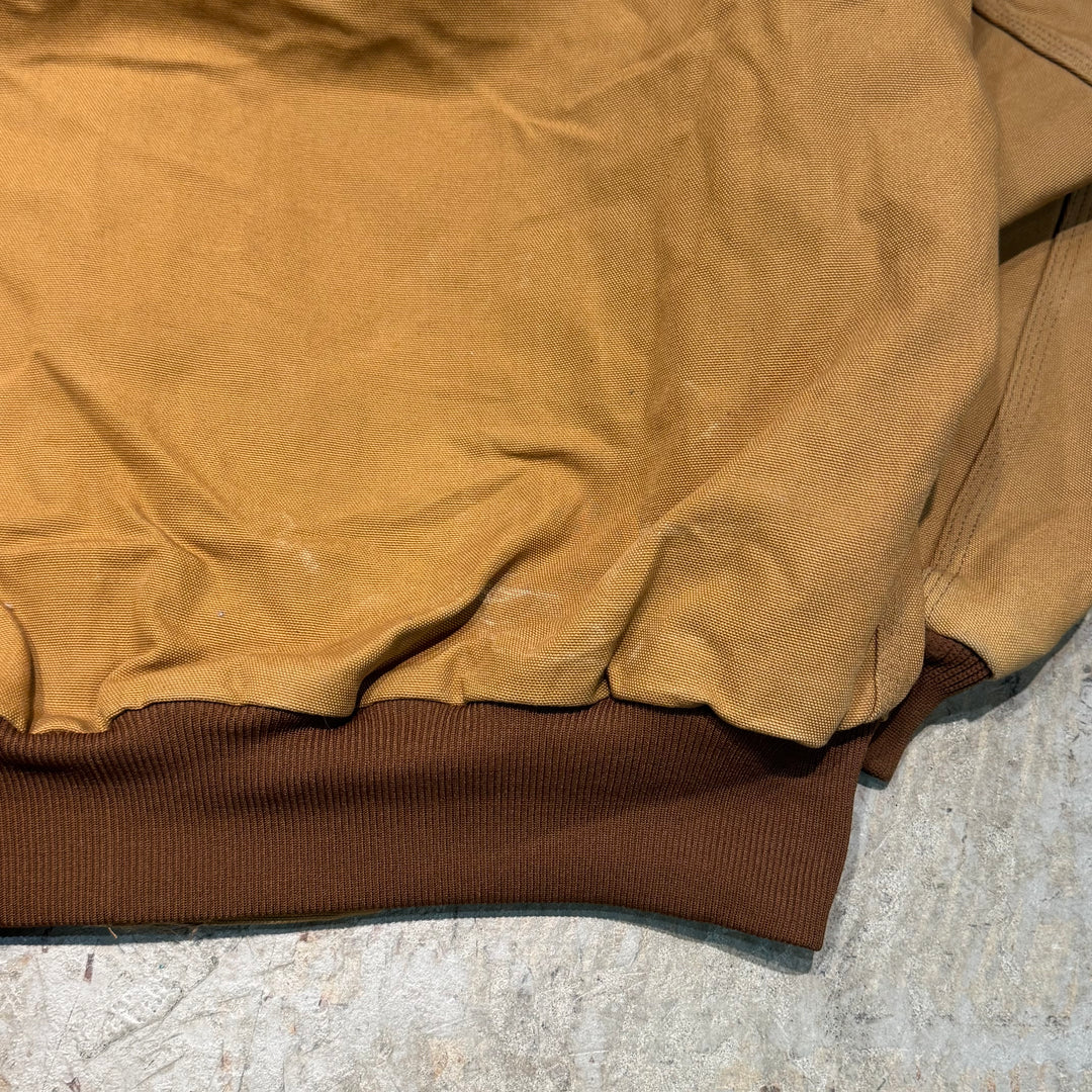 古着 USA製 80's~ Carhartt/ カーハート/ アクティブジャケット/ 企業ロゴ/ ダック地/ 裏地サーマル/ サイズXL