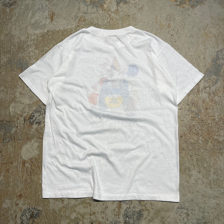 #4557 古着 85's unknow/BUD LIGHT/short sleeve print t-shirt Tee/半袖プリントTシャツ/シングルステッチ/サイズL相当
