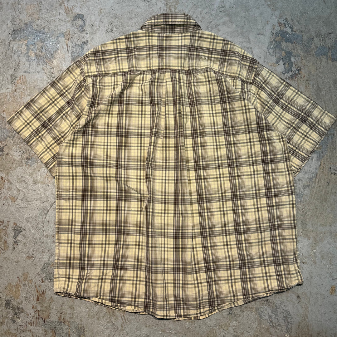 古着 carhartt/ カーハート/ ボタンダウン半袖シャツ/ チェック柄/ サイズXL