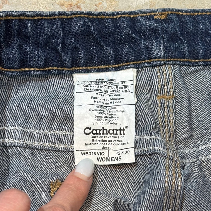古着 Carhartt/ カーハート/ デニムペインターパンツ/ WOMENS/ 実寸サイズ12×28