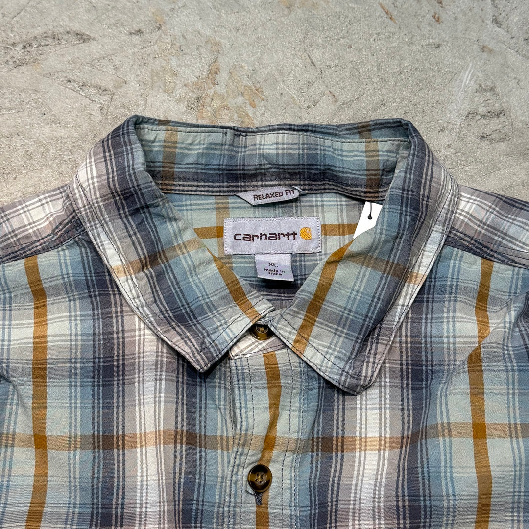 古着 carhartt/カーハート/ 長袖シャツ/ チェック柄/ サイズXL