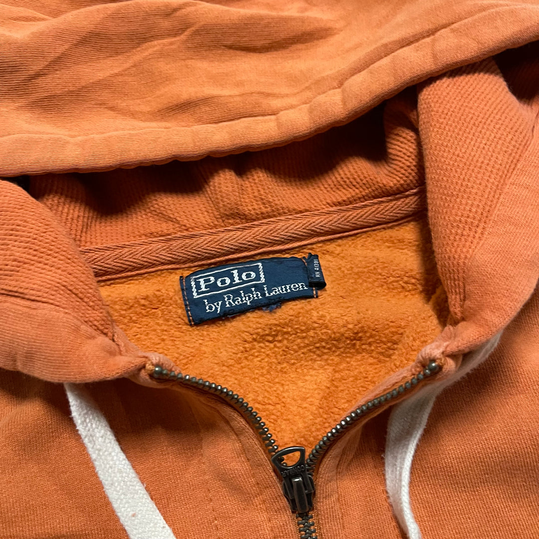 #3825 古着 POLO Ralph Lauren/ポロラルフローレン/Zip Up Hoody / ジップパーカー / フード裏地サーマル/サイズL