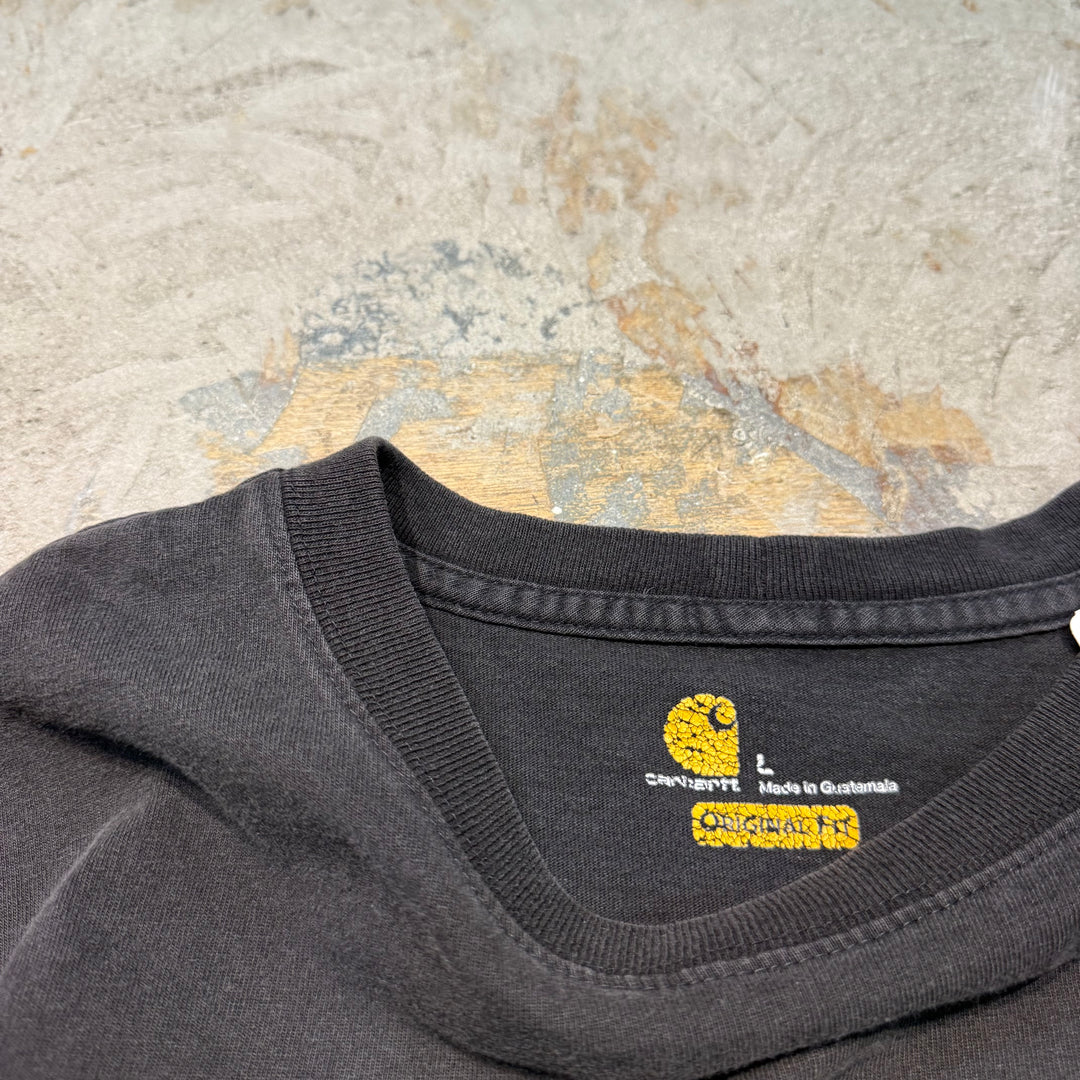古着 Carhartt/ カーハート/ ポケット ロゴ Tシャツ/ サイズL