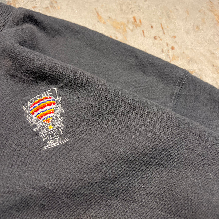 #2020 古着 97's Lee/リー/Henleyneck Sweatshirts/ヘンリーネックスウェット/刺繍ロゴ/MADE IN USA/サイズ2XL